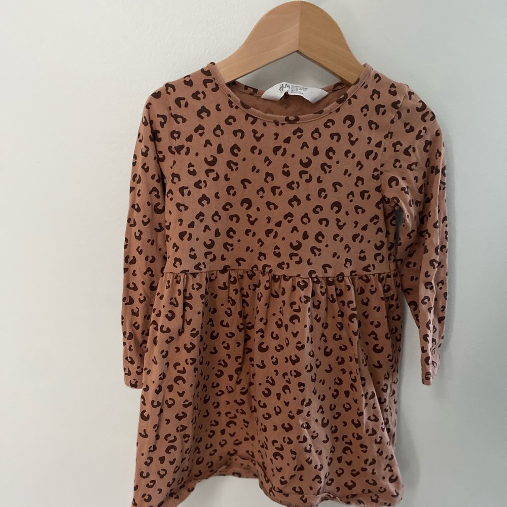 H&M 3T Leopard Skater Dress